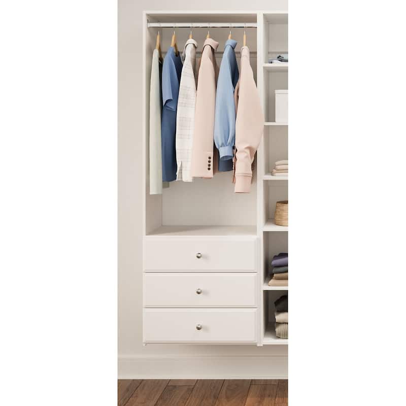 Easy Track Elite Laminate Closet Tower Kit