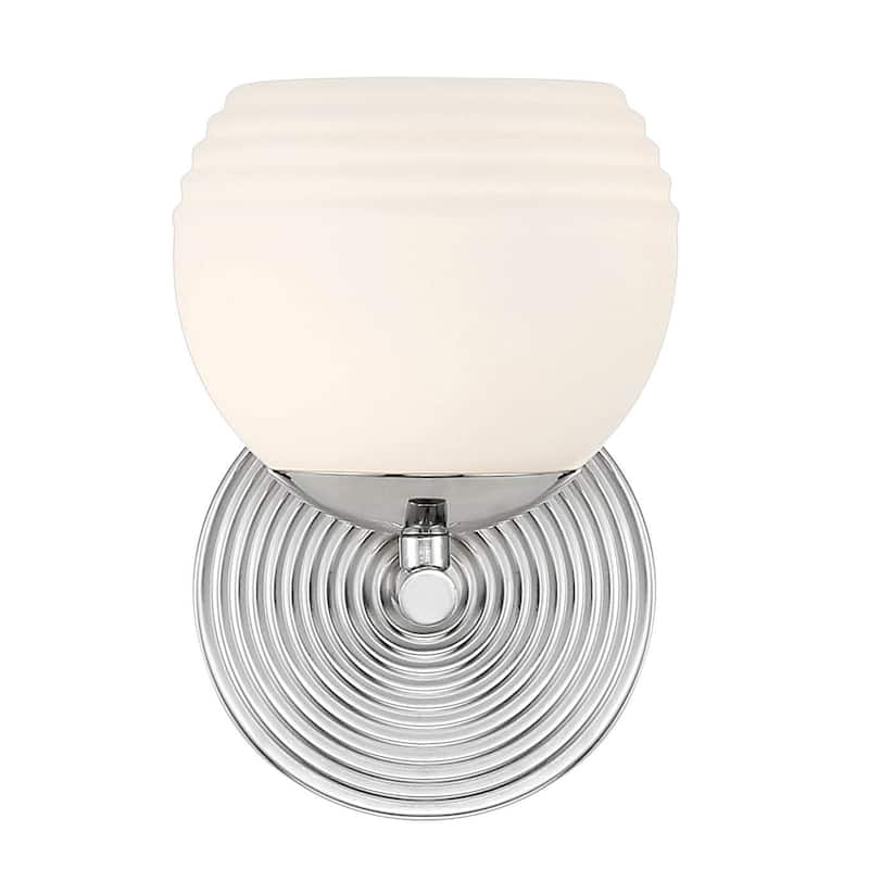 Designers Fountain D251H-WS Moon Breeze 9" Tall Wall Sconce - Polished Nickel
