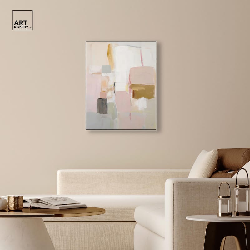 Apricot Cream I Canvas by Art Remedy