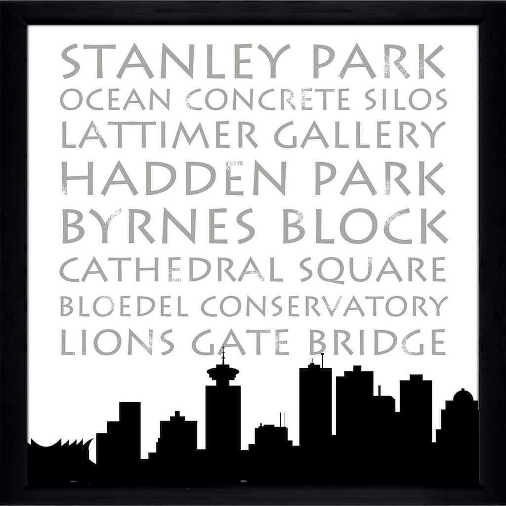 "Vancouver Skyline Square (Square)" Print on Acrylic