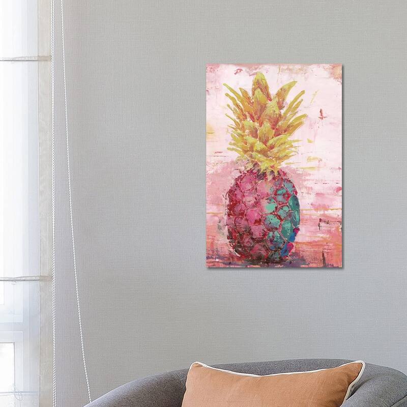 iCanvas "Painted Pineapple I" by Marie Elaine Cusson Canvas Print - 26x18x1.5