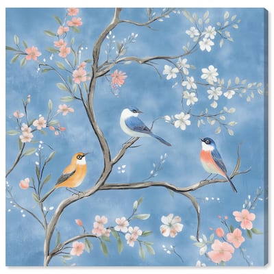Birds in the Branches II Canvas by Art Remedy, Gallery Wrapped