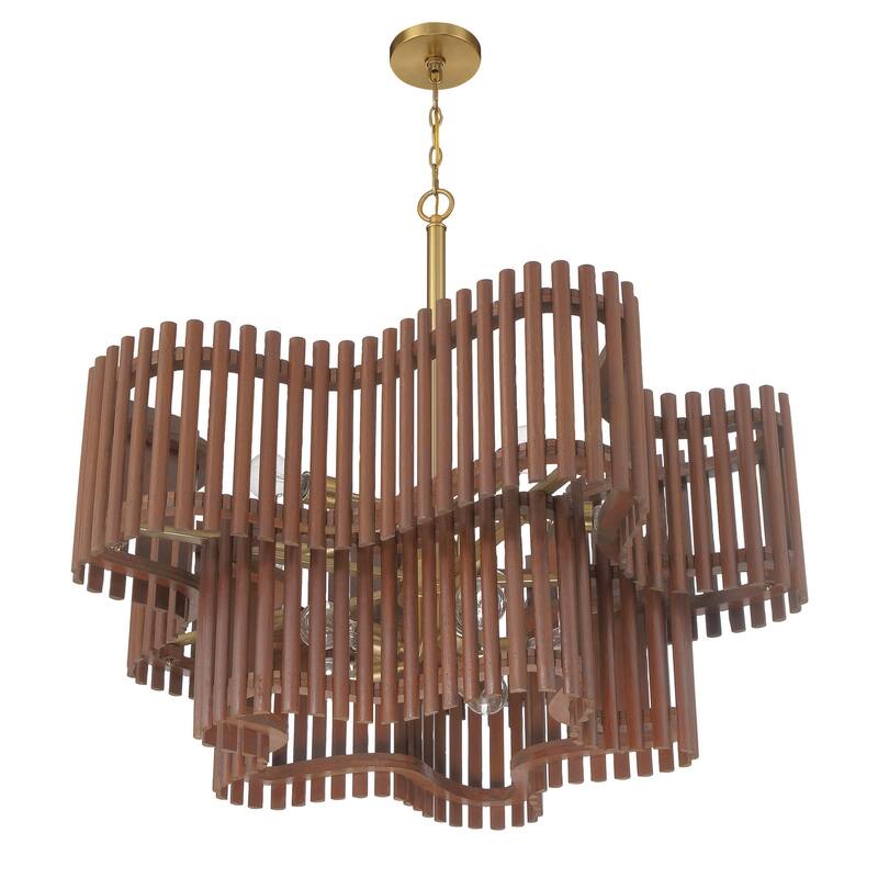 Craftmade 58410 Freeform 10 Light 36" Wide Waterfall Chandelier