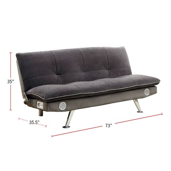 Convertible Futon Sofa with Bluetooth Speakers Bed Bath & Beyond
