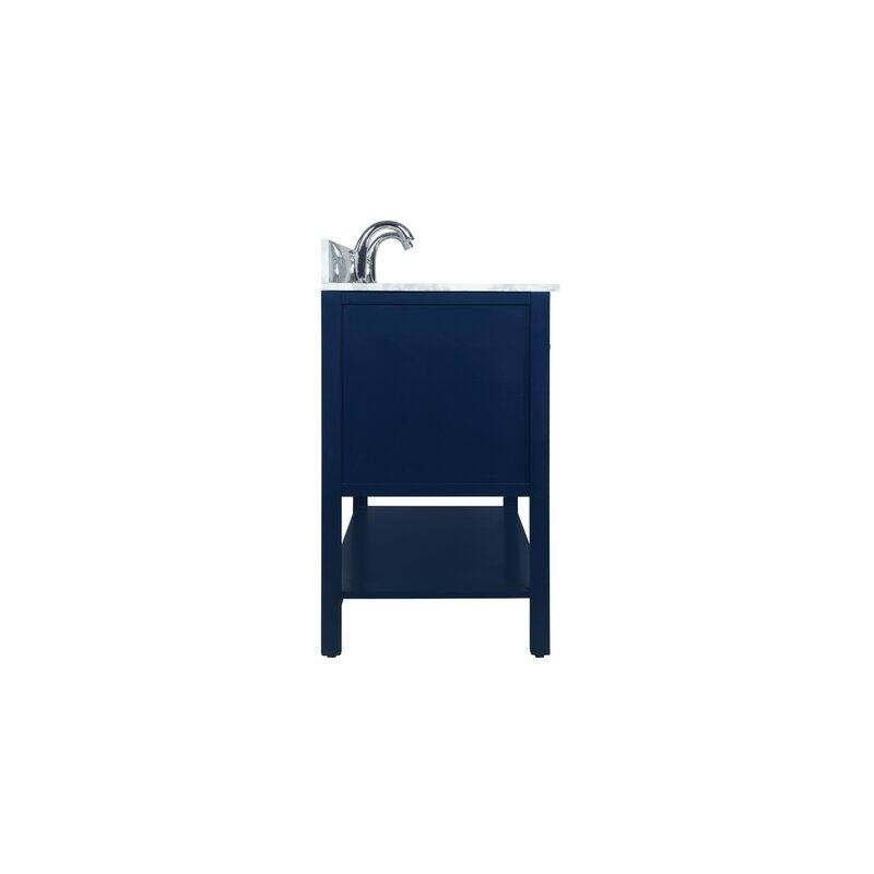Modern 60" Double Bathroom Vanity Sink - 60"x21.5"x35"