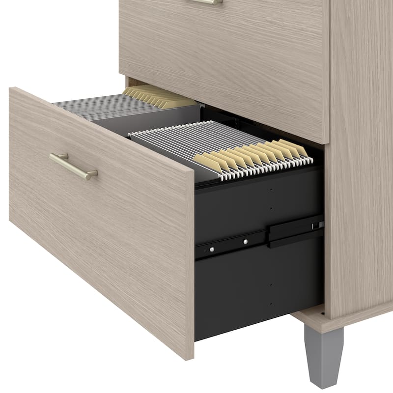 Bush Furniture Somerset 2 Drawer Lateral File Cabinet with Storage