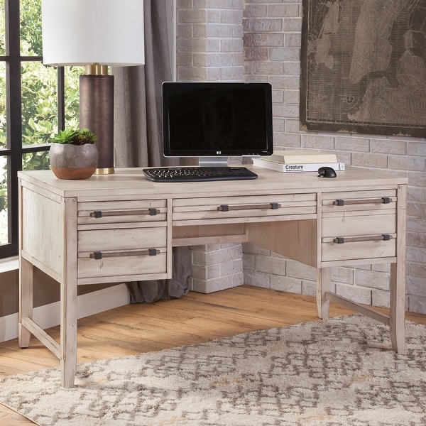 60 inch wood shop desk with drawers