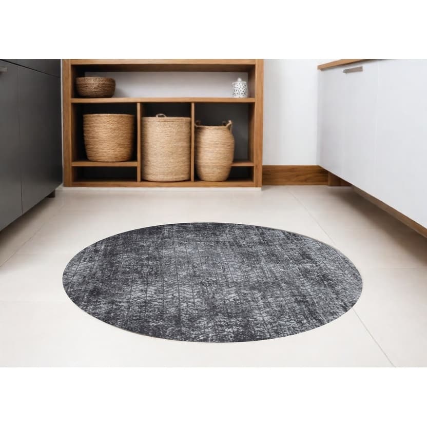 Hawa Geometric Modern Non Skid Woven Area Rug By HomeRoots - 48' X '48' X '0.12