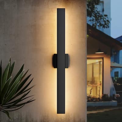 Outdoor Hardwired Bar Wall Light Linear Sconce with LED Source