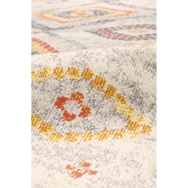 Pasargad Home Turkish Aldora Design Geometric Beige Area Rug