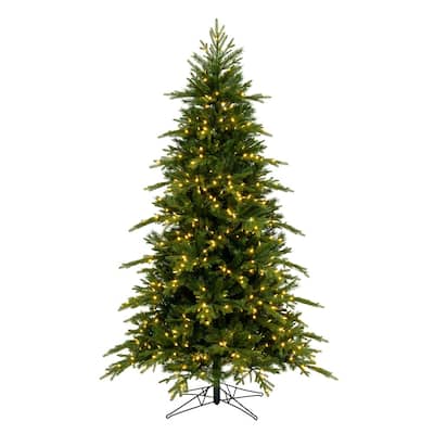 Vickerman 9' x 60" Kingston Fraser Fir Artificial Christmas Tree, Dura-Lit® LED Warm White Mini Lights