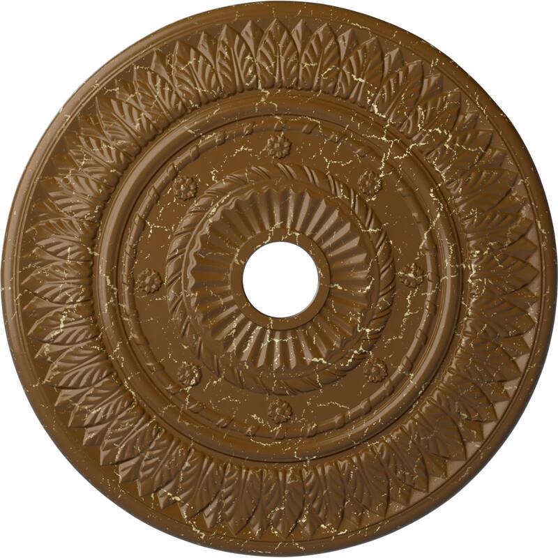 26 3/4"OD x 3 5/8"ID x 1 1/8"P Leaf Ceiling Medallion