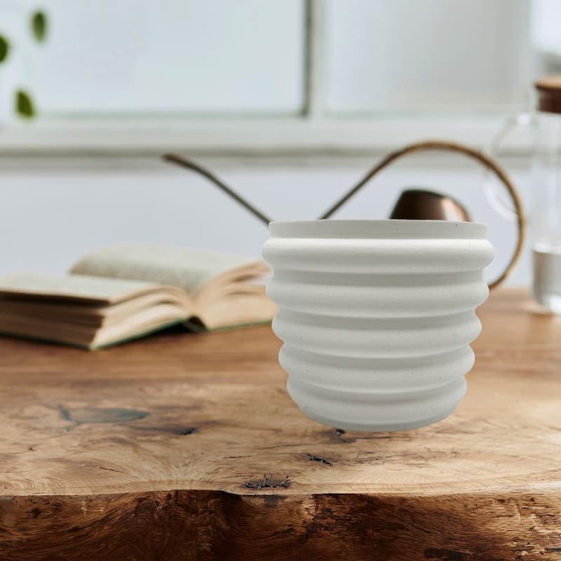 Modern Beige Ceramic Vase