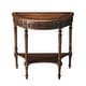 preview thumbnail 7 of 18, Danelle Demilune 30" Console Table Brown