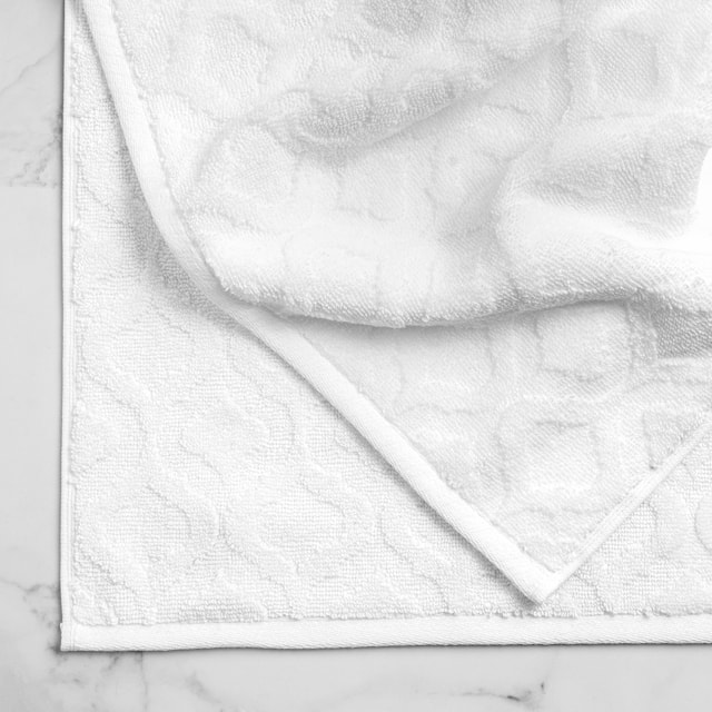 Athena Sculpted Scroll 6 Piece Solid Bath Towel Set