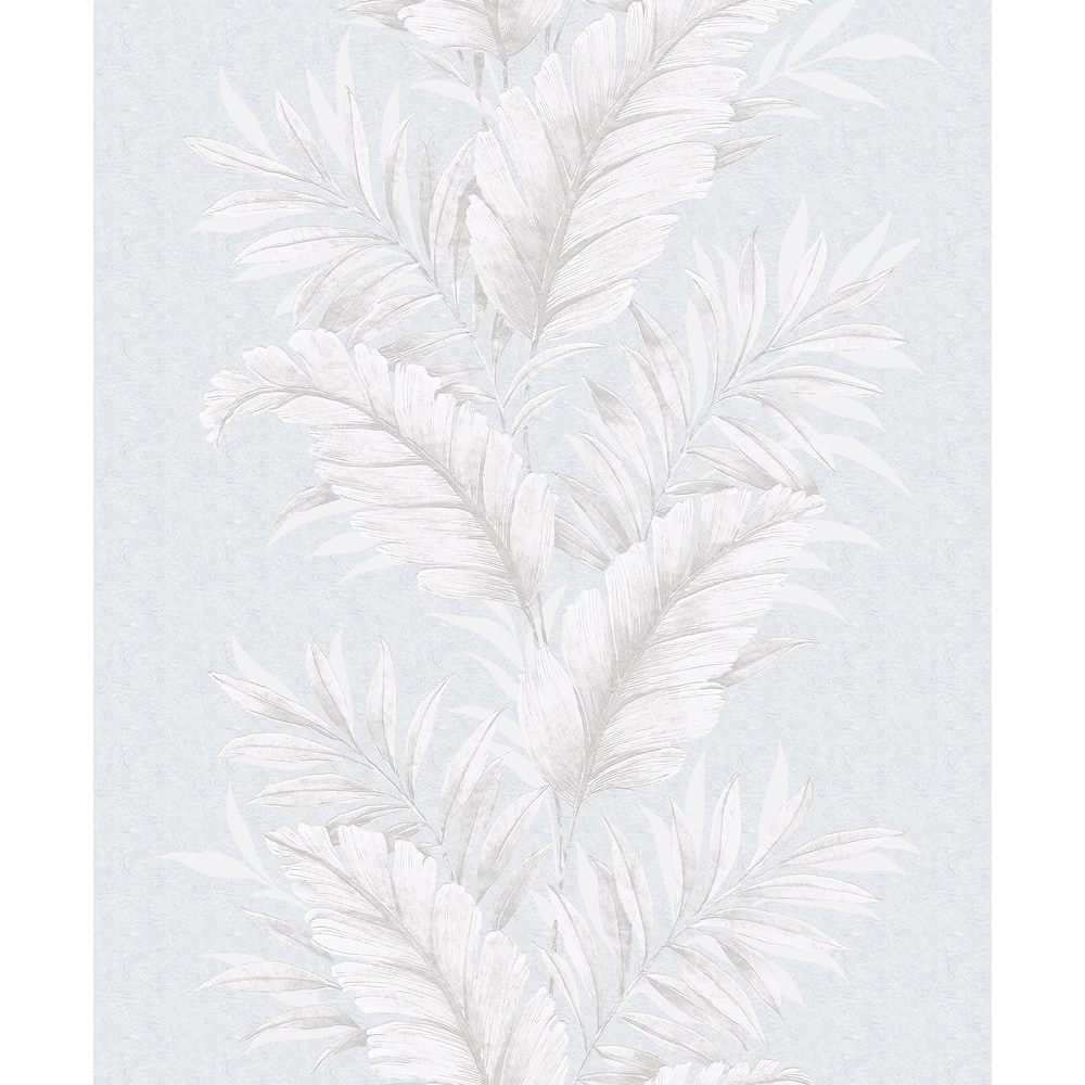 Galerie Wallcoverings Palazzo Collection Fern Stripe Vinyl on Non-woven Matte Wallpaper Roll