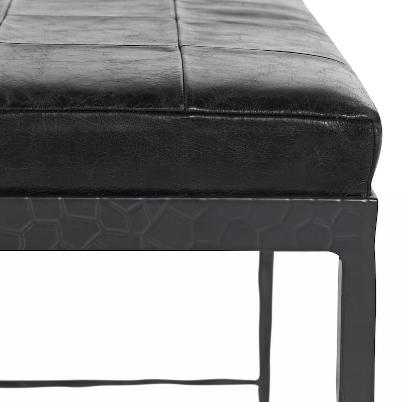 Classic Home Malo Leather 28" Bench