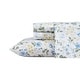 preview thumbnail 57 of 64, Laura Ashley Soft & Silky Sateen Printed Cotton Sheet Set King - Meadow Floral Blue