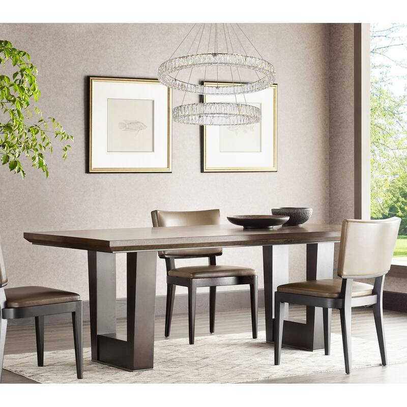 Indigo Home 36 inch LED double ring chandelier