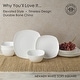preview thumbnail 2 of 4, Fitz and Floyd Nevaeh White Soft Square 12-Piece Dinnerware Set, Service for 4