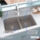 preview thumbnail 35 of 64, Karran Undermount Quartz 33 in. 50/50 Double Bowl Kitchen Sink Kit