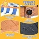 preview thumbnail 24 of 30, Outsunny Kids Sandbox with Cover, Outdoor Wooden Sandbox with Canopy - 41.75" x 41.75" x 47.75"