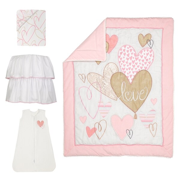 heart crib bedding