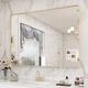 preview thumbnail 37 of 192, KIOTEE Modern Metal Frame Wall Mounted Bathroom Vanity Mirror with 5-year warranty 48x30 - Black