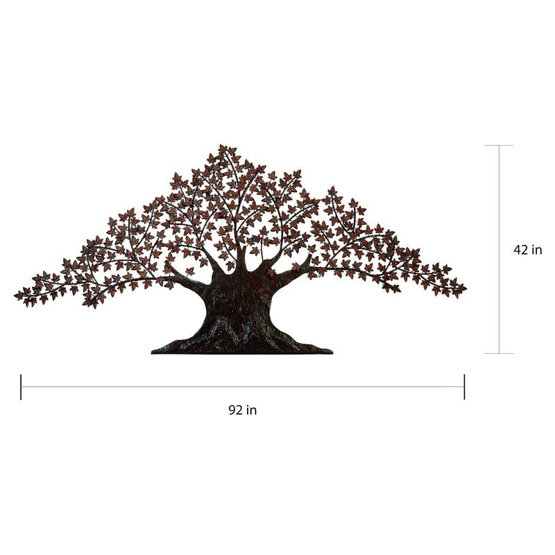 Casa Cortes Handcrafted Tree of Life Large Metal Wall Art Decor
