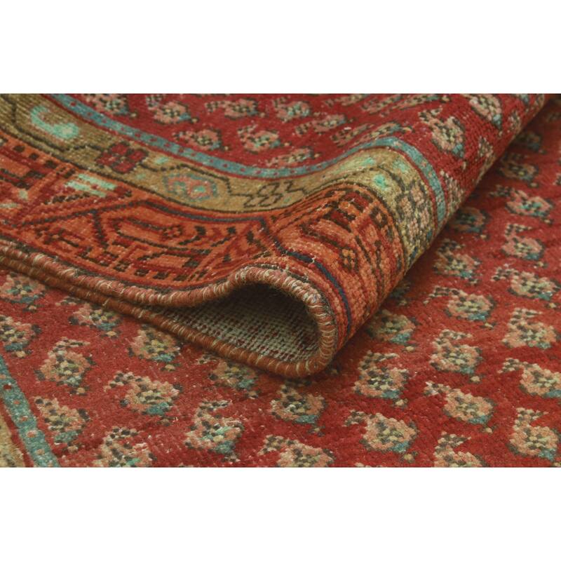 Noori Rug Vintage Distressed Danrelle Red/Orange Runner - 2'11" x 9'0"