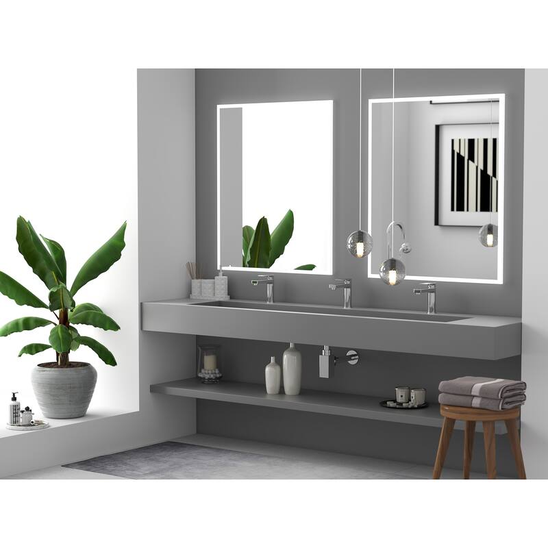 Pyramid Solid Surface Wall-Mounted Bathroom Sink