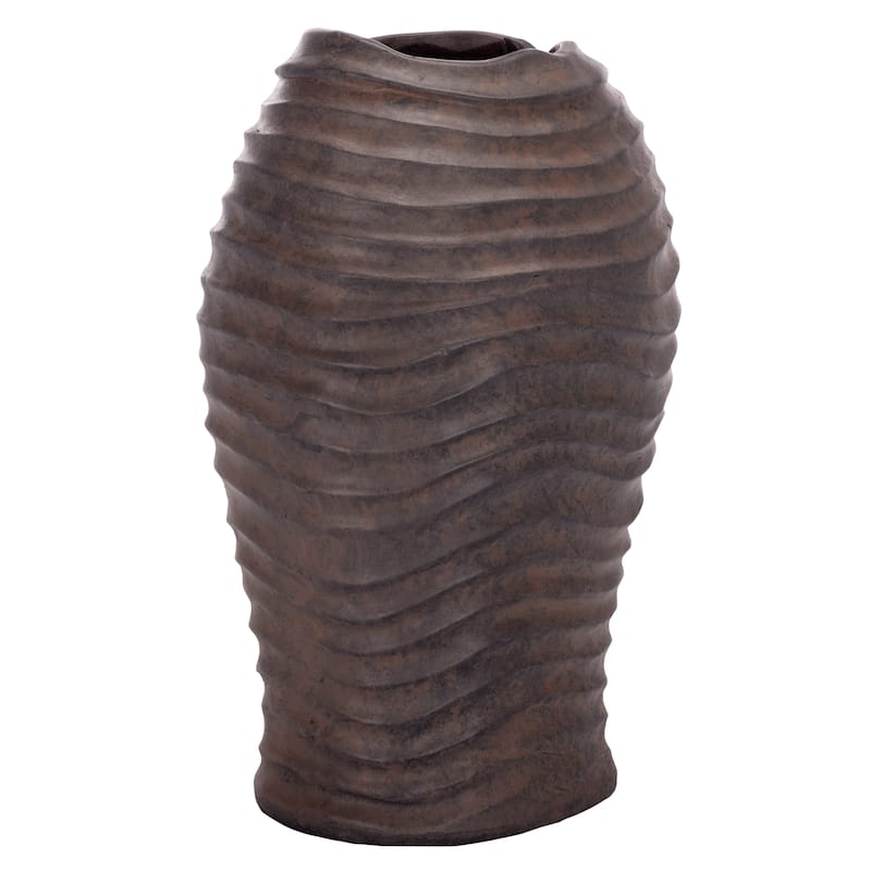 SAFAVIEH Outdoor Patio Furniture Damian Planter Pot - 10"W x 9"D x 17"H