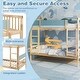 preview thumbnail 20 of 22, Costway Twin Over Twin Bunk Bed Solid Wood Bed Frame with Ladder