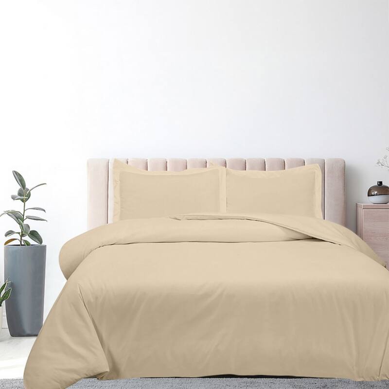 Royale Linens Black Duvet Cover Full Size - Soft Duvet Cover Set - 3 Piece Double Brushed Full Duvet Covers with Zipper Closure