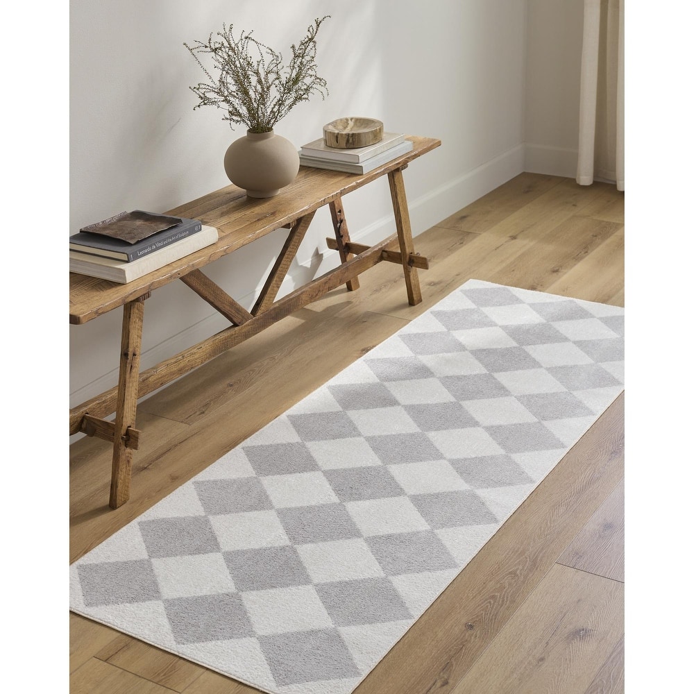 Livabliss Lillian Modern & Contemporary Checkered Indoor/Outdoor Area Rug