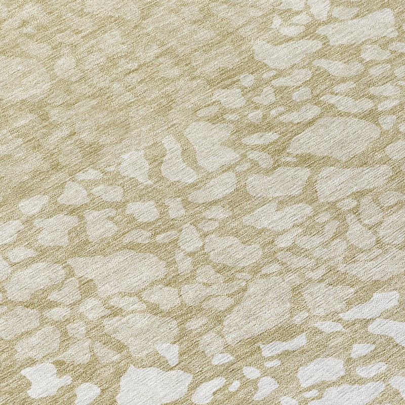 Machine Washable Indoor/ Outdoor Chantille Modern Mosaic Rug