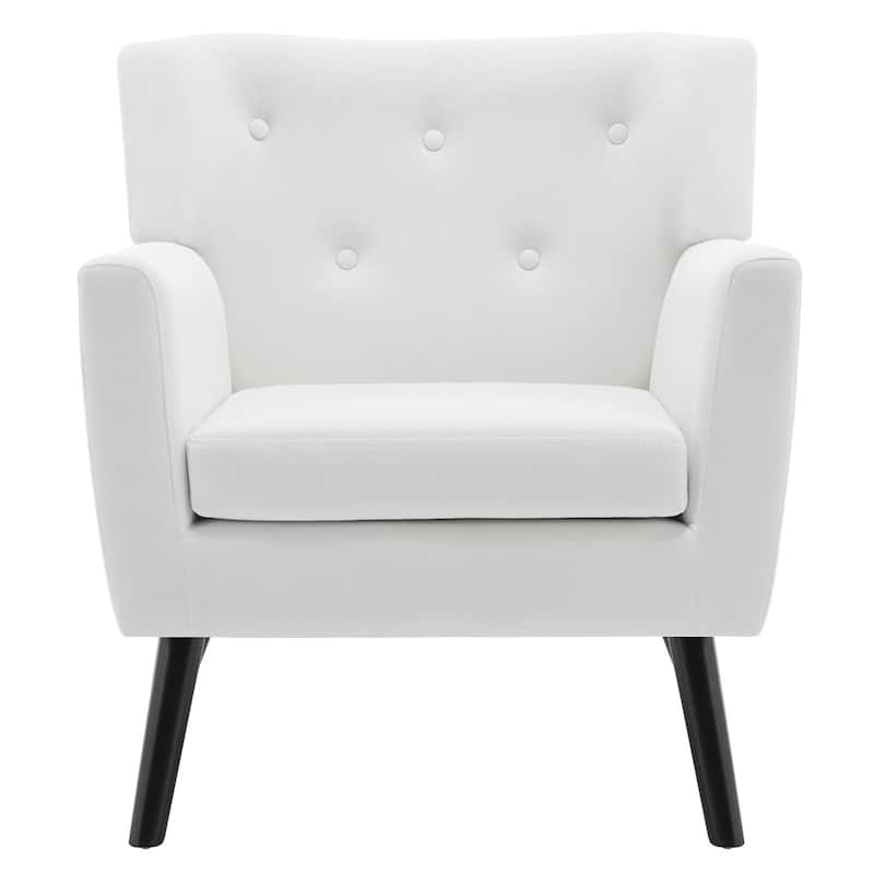 Velvet Upholstered Armchair Tufted Accent Chair, Set of 2 - 30.71"H x 28.35" W x 27.56"D