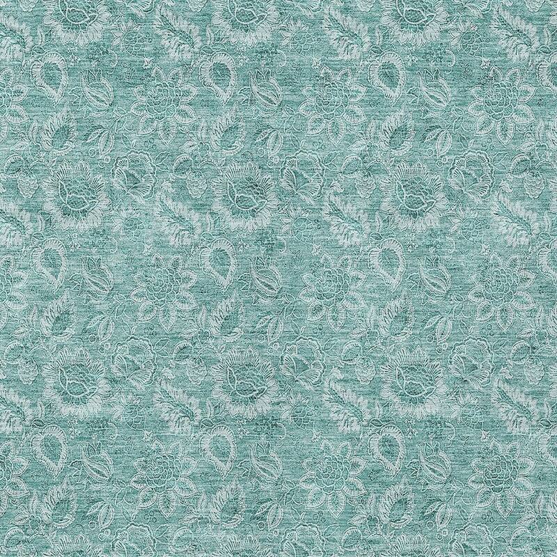 HomeRoots Floral Transitional Rectangle Outdoor Rug