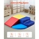 preview thumbnail 8 of 10, Multi Color PU Leather Foam Climbing Blocks Set, 4 Piece Educational Design - Multi Color - N/A
