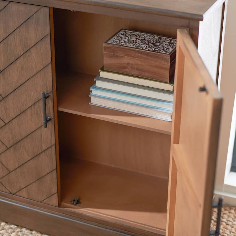 SAFAVIEH Mahalie 2 Door Sidboard - 32Wx13Dx26H - Brown