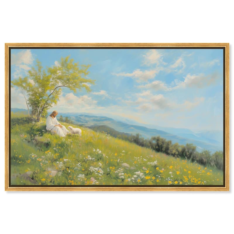 Pastoral Peace I Canvas by Art Remedy - Gold - 36" x 24"