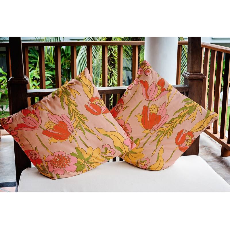 Bold Flower Garden Decorative Indoor/Outdoor Pillow