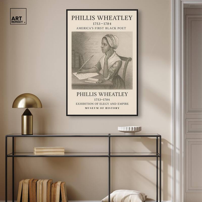Americas First Black Poet Canvas by Art Remedy