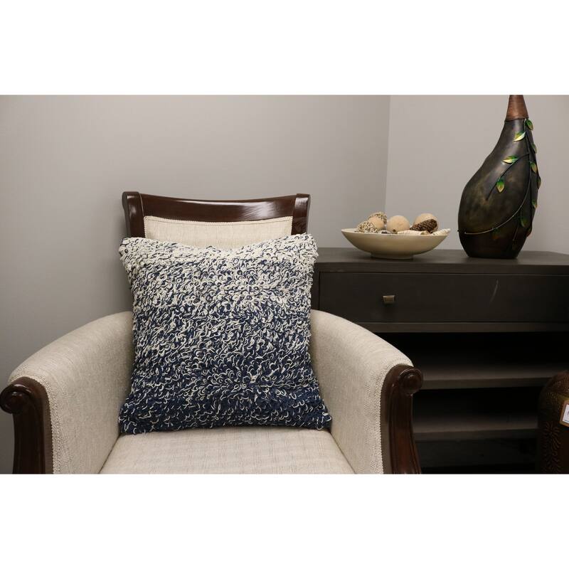 Home&Manor Trento Wool & Cotton Designer Throw Pillow