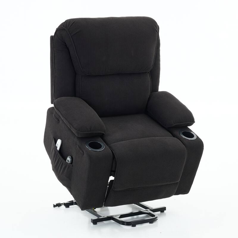Roomfitters Power Lift Recliner Chair with Heat and Massage, Remote Control Reclining Armchair for Living Room