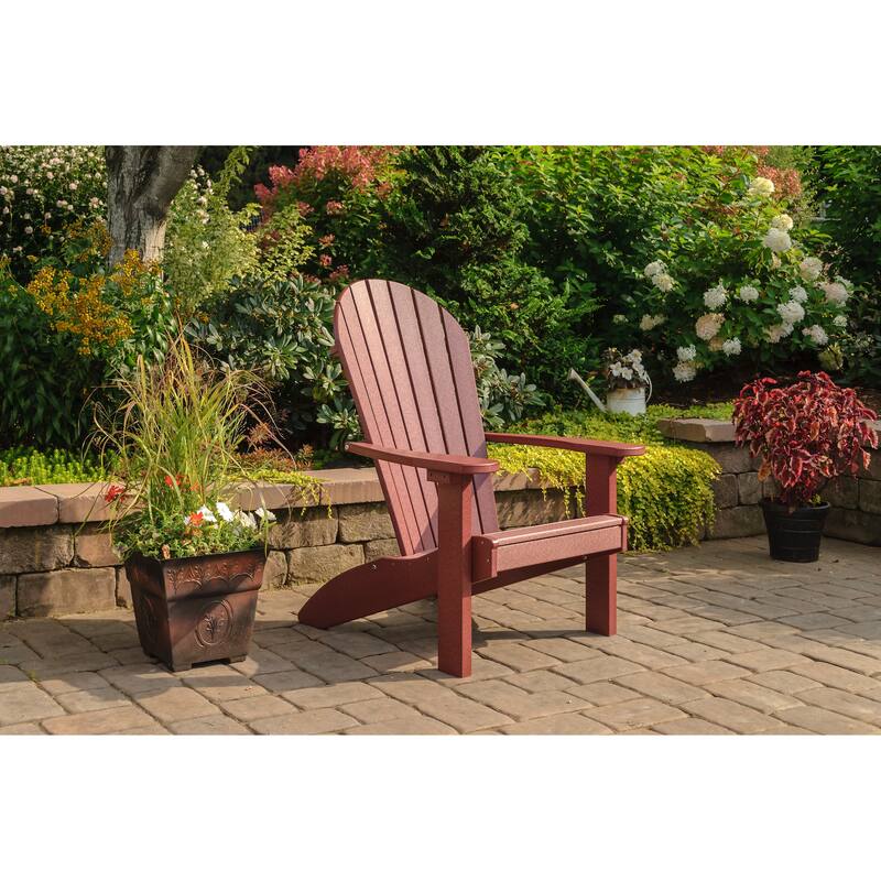 Poly Adirondack Chair - Cherry Wood