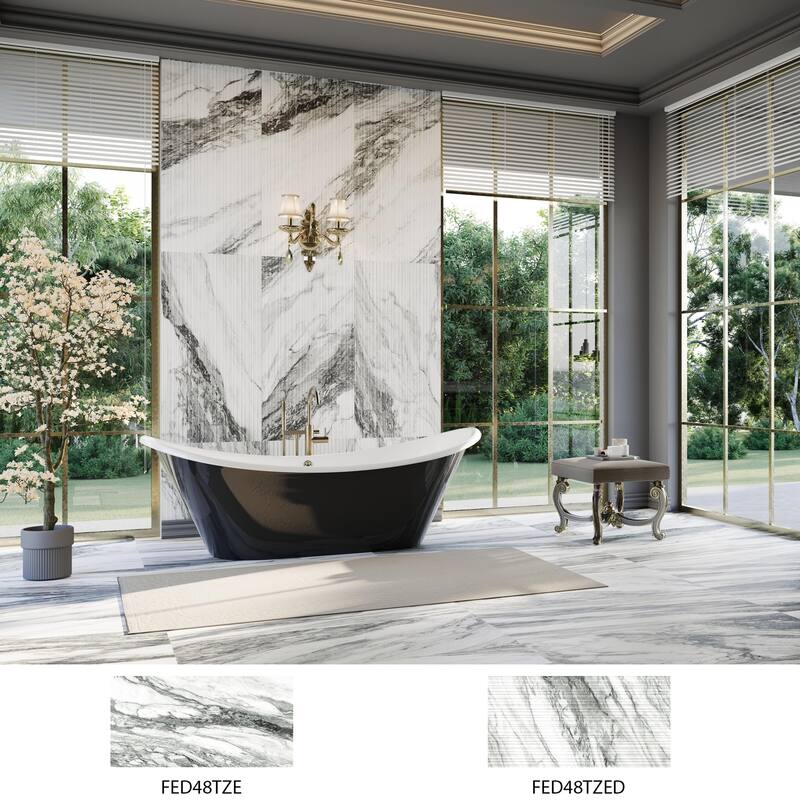 Merola Tile Touche Zebre 23-1/2" x 47-1/8" Porcelain Floor and Wall Tile