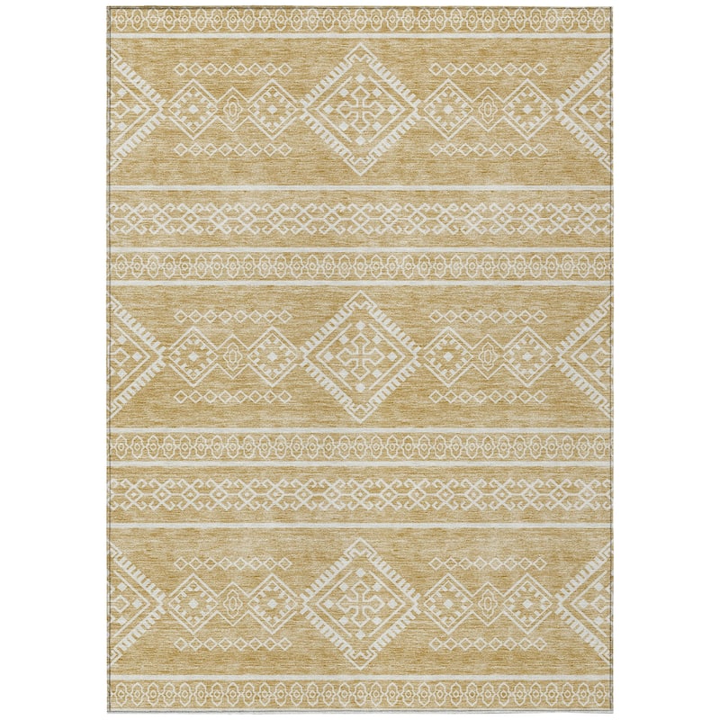 Machine Washable Indoor/ Outdoor Chantille Moroccan Boho Rug
