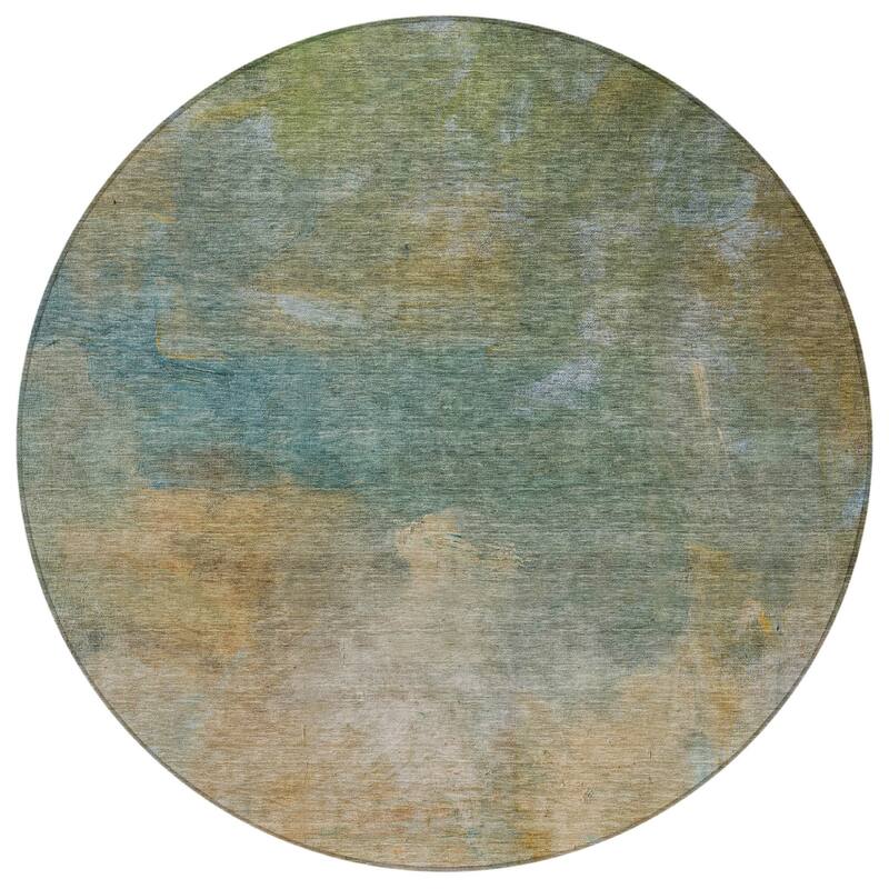HomeRoots Abstract Transitional Rectangle Outdoor Rug