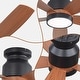 preview thumbnail 4 of 12, Sofucor 42"/48"/ 52"/60"Noiseless Walnut Wood Ceiling Fan with Remote Control, Integrated Light Optional